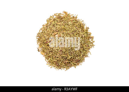 Pile of dried thyme Stock Photo