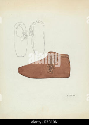 Child's Shoe. Dated: c. 1936. Dimensions: overall: 30.1 x 22.7 cm (11 7/8 x 8 15/16 in.). Medium: watercolor and graphite on paper. Museum: National Gallery of Art, Washington DC. Author: Margaret Concha. Stock Photo