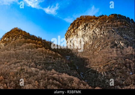 Italia-Piemonte-Valsesia Rassa Parete Calva Stock Photo