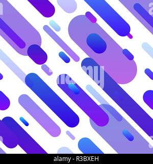 Trendy bright colorful gradient shapes composition, purple lines on white Stock Vector