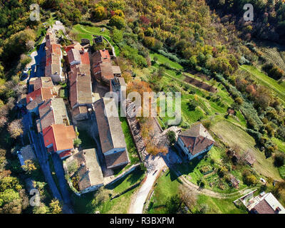 Hum , the smallest town in the world  ; Istria / Croatia Stock Photo