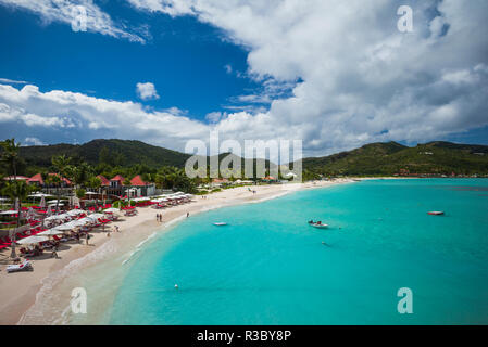 French West Indies, St-Barthelemy. Saint Jean Beach Stock Photo