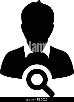 pictogram man with magnifying glass Stock Vector Image & Art - Alamy