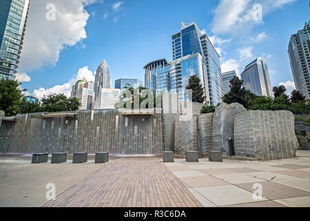 Romare Bearden Park in Charlotte NC Stock Photo