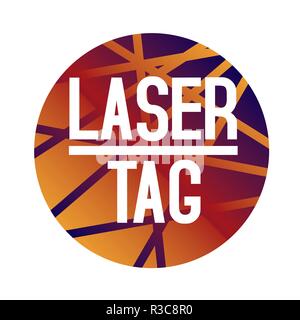 vector logo for laser tag and airsoft Stock Vector