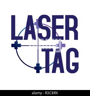vector logo for laser tag and airsoft Stock Vector