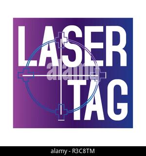 vector logo for laser tag and airsoft Stock Vector