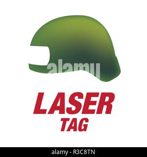 vector logo for laser tag and airsoft Stock Vector