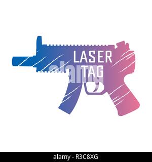 vector logo for laser tag and airsoft Stock Vector