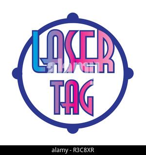 vector logo for laser tag and airsoft Stock Vector