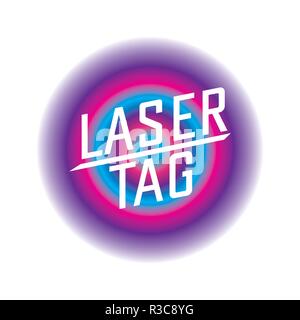 vector logo for laser tag and airsoft Stock Vector