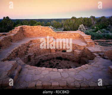 USA, Colorado, Mesa Verde National Park. Anasazi kiva ruin. Credit as: Dennis Flaherty / Jaynes Gallery / DanitaDelimont.com Stock Photo