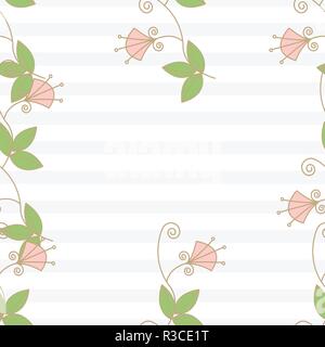 Trendy Seamless Floral Pattern In Vector Stock Vector