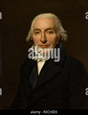 Portrait of Jean-Pierre Delahaye. Date/Period: 1815. Painting. Oil on panel. Height: 609.60 mm (24 in); Width: 488.90 mm (19.24 in). Author: DAVID, JACQUES LOUIS. Stock Photo