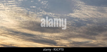 Altocumulus stratiformis cloud Stock Photo