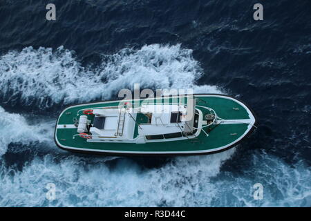 pilot boat in Palamos, Spain Stock Photo