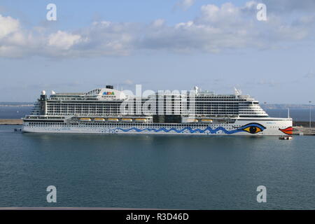 Aida Prima Cruise Ship Stock Photo