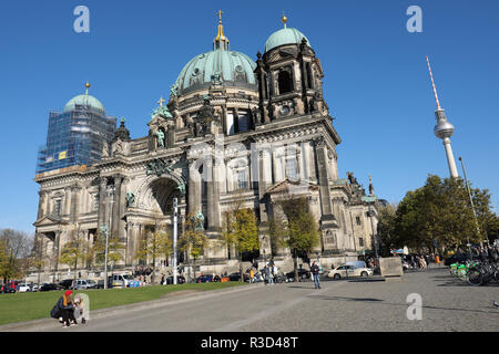 Berlin Germany - The Berliner Dom ( Berlin Cathedral ) seen in November 2018 Stock Photo