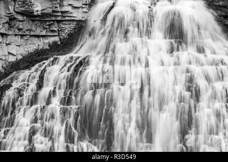 Rustic Falls, Yellowstone National Park. Stock Photo