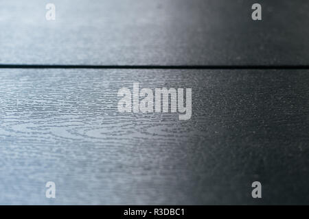 Сlose up black table wooden texture in perspective Stock Photo