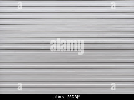 Corrugated polished iron texture without paint. No rust in perspective Stock Photo