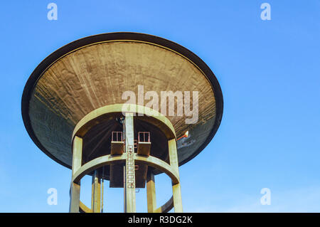 big water tank / the cement water tank or water supply in village plumbing system for consume Stock Photo