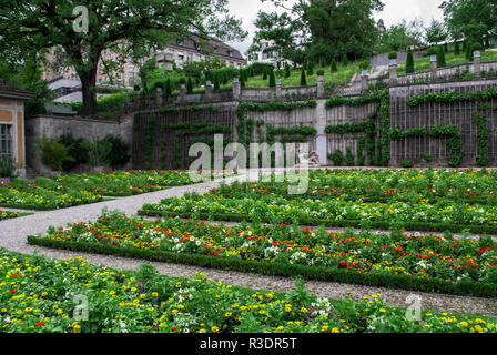 A beautiful blooming and colorful botanical garden in central Zurich, Switzerland Stock Photo