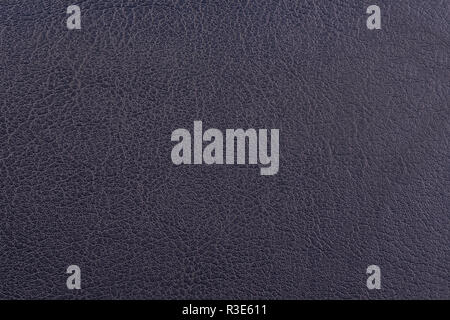 Dark blue leather surface as a background, leather texture. Skin Stock Photo