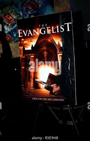 NEW YORK, NY - MAY 06:  Atmosphere, movie poster at 'The Evangelist' Release Party at Beautique on May 6, 2017 in New York City.  (Photo by Steve Mack/S.D. Mack Pictures) Stock Photo