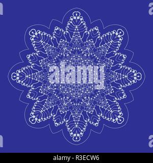 Christmas seamless icon with snowflakes. Vector illustration. Symbol of winter, Merry Christmas holiday, Happy New Year celebration Vector illustration Stock Vector