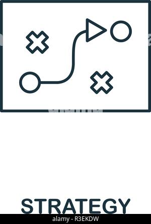 Tactic line icons collection. Strategy, Gameplan, Maneuver, Plan ...