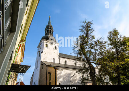 St. Mary's Cathedral, a medieval, 13th century cathedral church located on Toompea Hill in Tallinn, Estonia, the oldest church in mainland Estonia Stock Photo