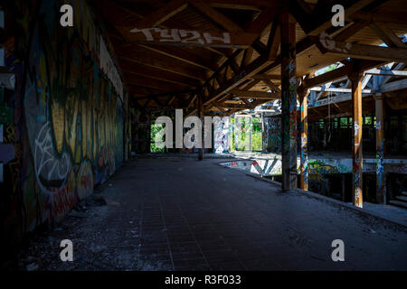 neukolln blub berlin germany abandoned swimming pool scene inside alamy rm