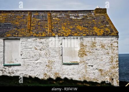 Lighthouse Keeper's Cottage, South Stack, Holy Island, Anglesey, North Wales, UK Stock Photo