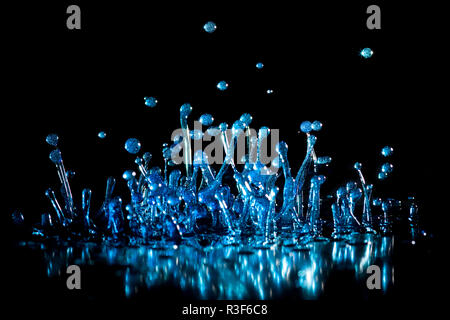 dancing water drops Stock Photo