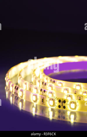 warm white led strip Stock Photo