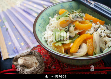 vegetable with rice Stock Photo