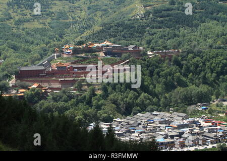 the temples of wutai shan in china Stock Photo