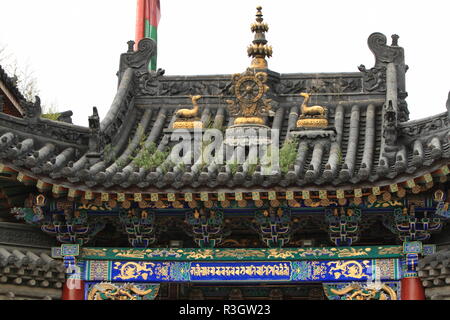 the temples of wutai shan in china Stock Photo