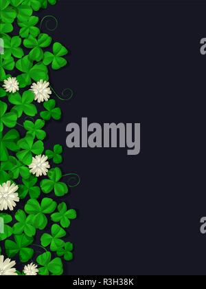 Saint Patricks Day vector background with copy space Stock Vector