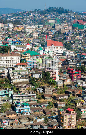 View Over Kohima City, Nagaland, India Stock Photo - Alamy