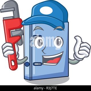 Plumber office binder file Isolated on cartoon Stock Vector