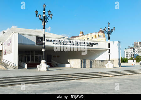 Macedonian Opera And Ballet Building, Skopje, Macedonia Stock Photo - Alamy