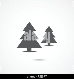 Spruce flat icon Stock Vector