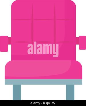cinema chair icon over white background, vector illustration Stock Vector