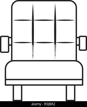 cinema chair icon over white background, vector illustration Stock Vector