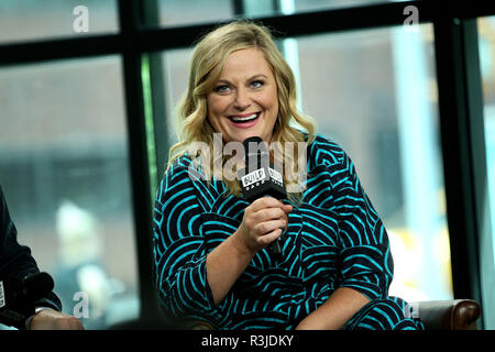 NEW YORK, NY - JUNE 21:  Amy Poehler visits Build Studio to discuss 'The House' at Build Studio on June 21, 2017 in New York City.  (Photo by Steve Mack/S.D. Mack Pictures) Stock Photo