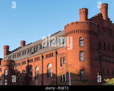 MADISON, WISCONSIN - MAY 07, 2018: Photo of the historic Armory and Gymnasium building which now houses multiple service centers for the University of Stock Photo