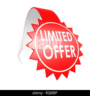 Special offer for limited time sticker Stock Photo - Alamy