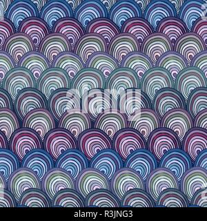 Colorful pattern with abstract fishscales. Can be used for desktop wallpaper or poster,for pattern fills, surface textures, web page backgrounds, text Stock Vector